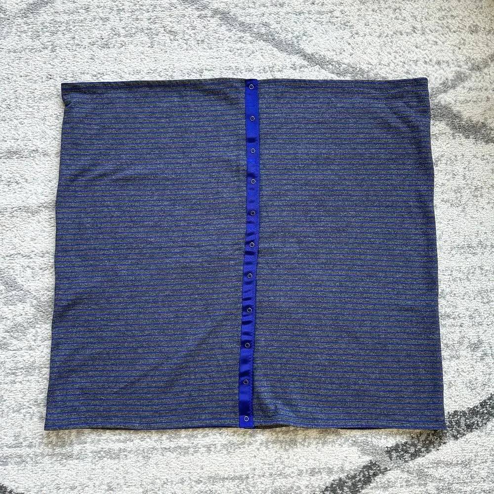 Lululemon Vinyasa Scarf Rulu Parallel Stripe Pigment Blue/Heather Black